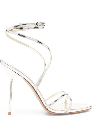 PARIS TEXAS Femme, Chaussures, Jaune, Taille: 36 EU Escarpins à Talon en Cuir avec Bride Croisée