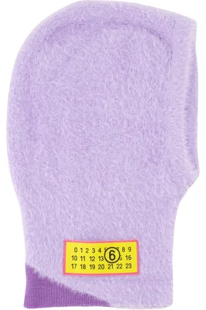 Maison Margiela Femme, Accessoires, Violet, Taille: 40 FR Cagoule en Laine