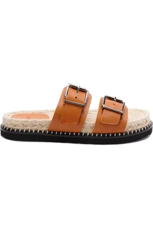 Castaner Femme, Chaussures, Brun, Taille: 36 EU Chaussures Plates Caramel à Double Bride