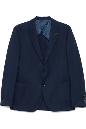 LARDINI Homme, Vestes, Bleu, Taille: 3XL Veste Bleu Marine avec Poches