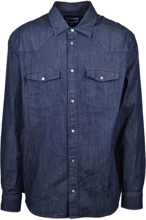 Dondup Homme, Chemises, Bleu, Taille: L Chemise Coton Élasthanne