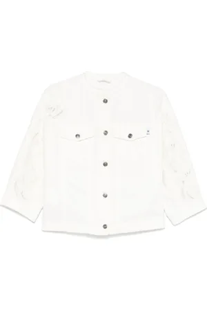 ERMANNO SCERVINO Femme, Vestes, Blanc, Taille: 38 FR Collection de Vestes Élégantes