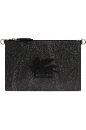 Etro Homme, Sacs, Noir, Taille: ONE Size Sac à bandoulière avec patch en forme de logo