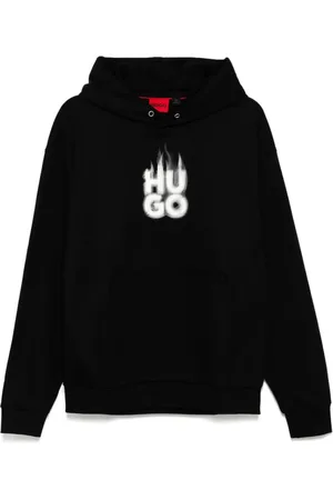 HUGO BOSS Homme, Sweatshirts et sweats à capuche, Noir, Taille: S Sweat à Capuche Noir Classique