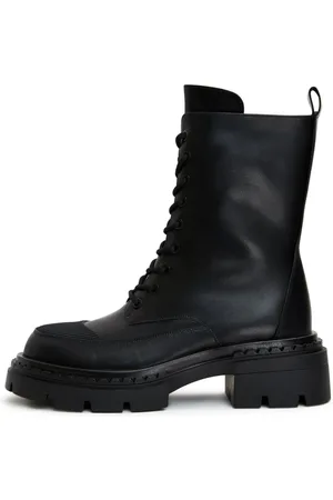 CESARE GASPARI Femme, Chaussures, Noir, Taille: 37 EU Élégantes Bottines à Lacets Cheville - Noir