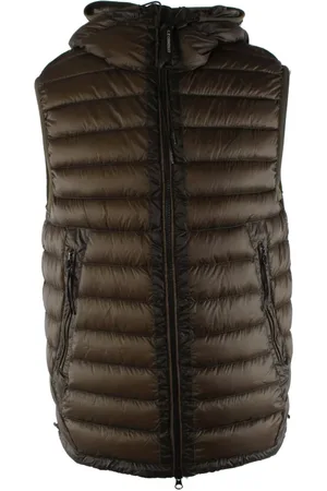 C.P. Company Homme, Vestes, Vert, Taille: S Gilet Vert Shell Art 15cmow171a