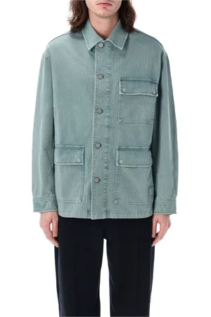 Emporio Armani Homme, Vestes, Bleu, Taille: L Veste Confort Vintage-Look ASV Bleue