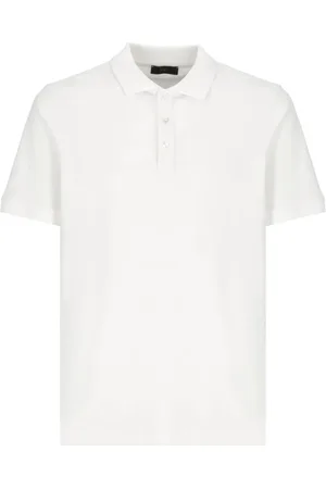 FAY Homme, Tops, Blanc, Taille: XL Polo Blanc Manches Courtes