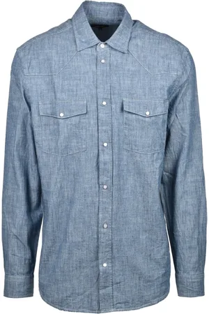 Dondup Homme, Chemises, Bleu, Taille: L Chemise en coton