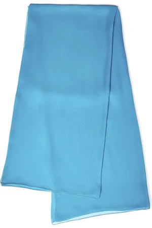 Alberta Ferretti Femme, Accessoires, Bleu, Taille: ONE Size Écharpe en Soie Bleu Clair
