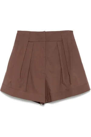 FEDERICA TOSI Femme, Shorts, Brun, Taille: 36 FR Shorts Marron pour Femmes