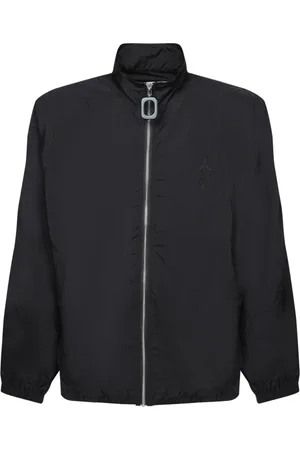 J.W.Anderson Homme, Vestes, Noir, Taille: M Veste en Nylon Noir à Fermeture Éclair