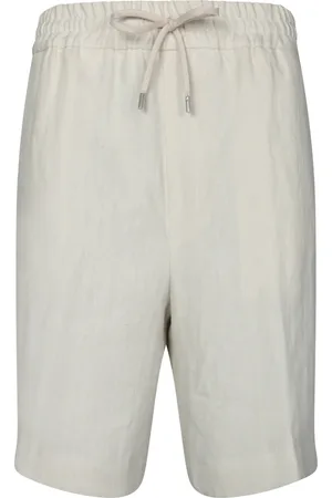 LARDINI Homme, Shorts, , Taille: L Shorts en Lin à Taille Élastique