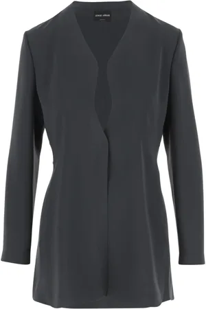 Giorgio Armani Femme, Vestes, Gris, Taille: 42 FR Blazers élégants pour un look chic
