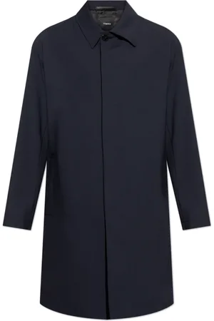 THEORY Homme, Manteaux, Bleu, Taille: L Manteau en laine