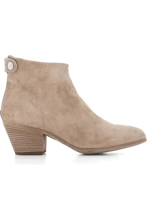 Officine creative Femme, Chaussures, Gris, Taille: 37 EU Bottes Grises en Daim à Fermeture Éclair