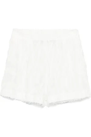 FEDERICA TOSI Femme, Shorts, Blanc, Taille: 36 FR Shorts Blancs pour Femmes