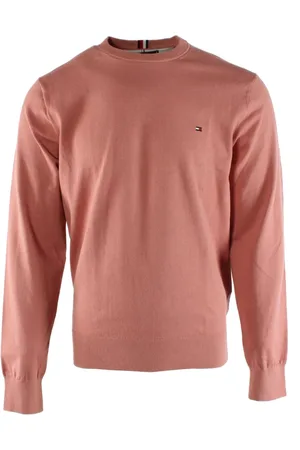 Tommy Hilfiger Homme, Pulls, Rose, Taille: L 1985 Pull Rose Coton-Polyester