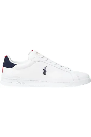 Ralph Lauren Homme, Chaussures, Blanc, Taille: 42 EU Baskets Basses