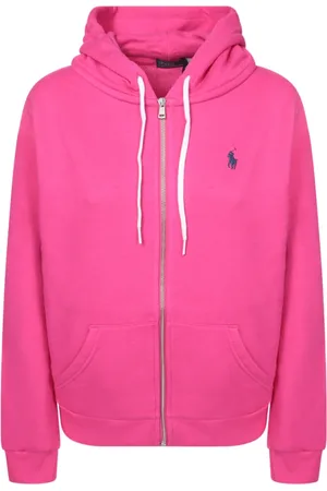 Ralph Lauren Femme, Sweatshirts et sweats à capuche, Rose, Taille: 38 FR Sweat à capuche fuchsia avec zip
