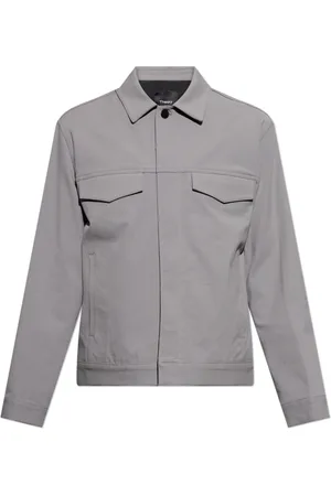 THEORY Homme, Vestes, Gris, Taille: M Veste avec col