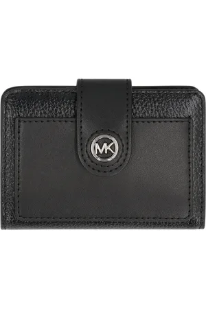 Michael Kors Femme, Accessoires, Noir, Taille: ONE Size Portefeuille Classique en Cuir avec Emplacements pour Cartes