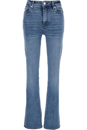 Frame Femme, Jeans, Bleu, Taille: W26 Jambe Évasée Jeans Bleu Femme Mélange Coton