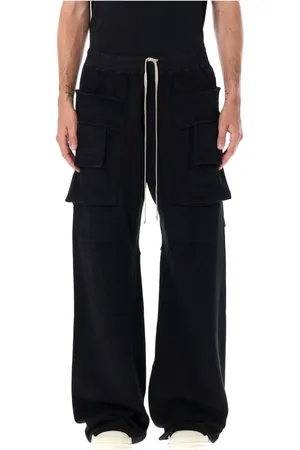 Rick Owens Homme, Pantalons, Noir, Taille: L Pantalon de Jogging Cargo Noir Aw23