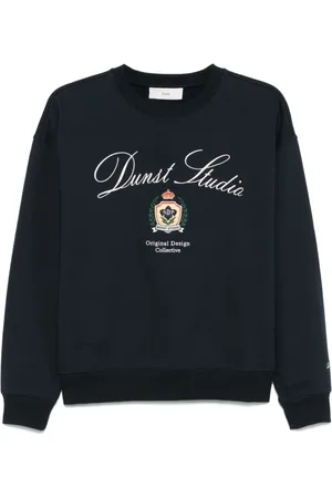 DUNST Femme, Sweatshirts et sweats à capuche, Bleu, Taille: 42 FR Navy Crew Neck SweaT-shirt