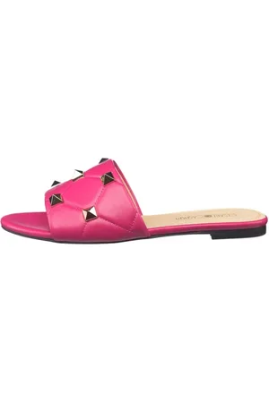 CESARE GASPARI Femme, Chaussures, Rose, Taille: 39 EU Rockstud Sandales Mila - Fucshia