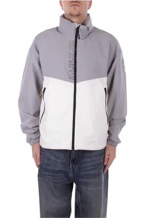 Napapijri Homme, Vestes, Gris, Taille: L Manteau à capuche pour homme avec logo