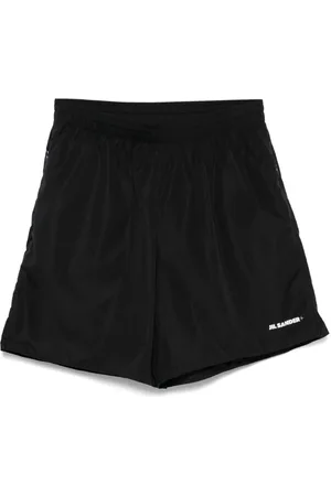 Jil Sander Homme, Shorts, Bleu, Taille: M Shorts Bleus avec Taille Élastique et Poches