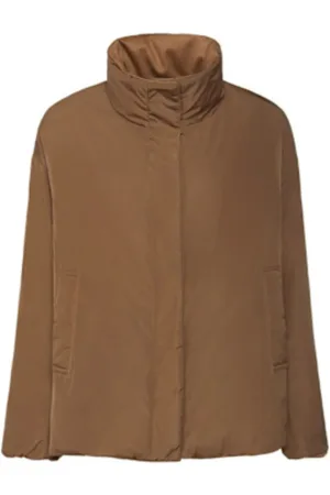Max Mara Femme, Manteaux, Brun, Taille: 40 FR Manteau camel réversible matelassé