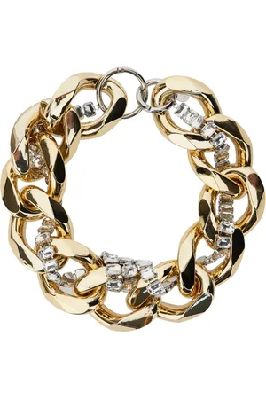 GIANLUCA CAPANNOLO Femme, Accessoires, Gris, Taille: ONE Size Collier Chaîne Dorée avec Bijoux Décoratifs