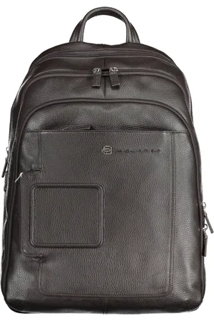 Piquadro Homme, Sacs, Brun, Taille: ONE Size Sac à dos élégant en cuir pour ordinateur portable