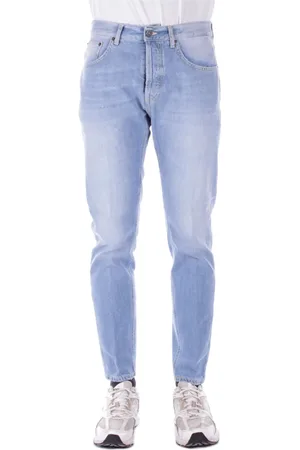 Dondup Homme, Jeans, Bleu, Taille: W32 Jean Slim Fit Bleu avec Logo