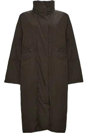 CESARE GASPARI Femme, Manteaux, Brun, Taille: 40 FR Manteau long matelassé - Marron