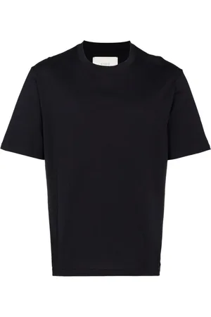 STUDIO NICHOLSON Homme, Tops, Bleu, Taille: L T-shirt en Jersey de Coton Bleu Col Rond