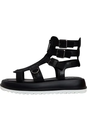CESARE GASPARI Femme, Chaussures, Noir, Taille: 36 EU Sandales à Plateforme Urbaines Élégantes