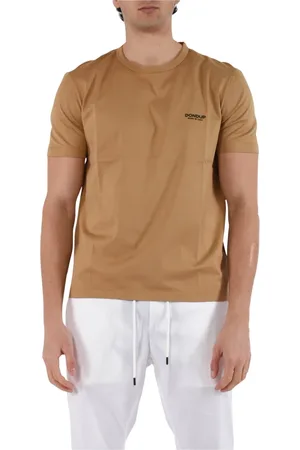 Dondup Homme, Tops, Brun, Taille: M T-shirt en jersey avec coupe slim