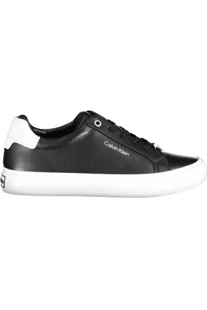 Calvin Klein Femme, Chaussures, Noir, Taille: 36 EU Baskets Sportives Noires avec Détails Contrastés