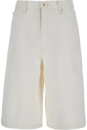 Frame Femme, Shorts, Blanc, Taille: W25 Shorts Boy Blancs en Denim avec Ceinture