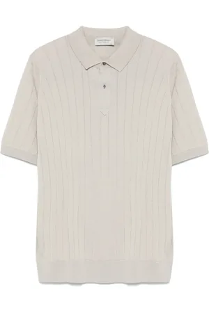 JOHN SMEDLEY Homme, Tops, Gris, Taille: S Pull Polo Gris Taupe
