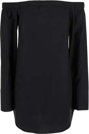 FEDERICA TOSI Femme, Robes, Noir, Taille: 36 FR Robe Noire Col en Tissu Femme