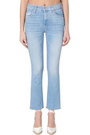 Mother Femme, Jeans, Bleu, Taille: W28 Jean Sneak Coupe Regular