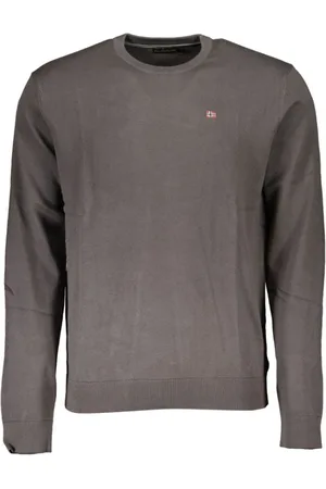 Napapijri Homme, Pulls, Gris, Taille: 2XL Pull Classique Gris en Coton