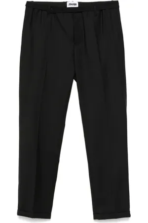 MAGLIANO Homme, Pantalons, Noir, Taille: S Pantalon Noir avec Ceinture et Poches