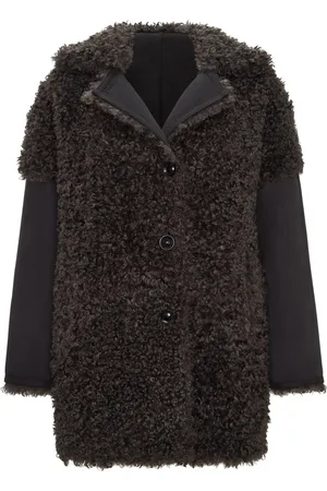 CESARE GASPARI Femme, Vestes, Brun, Taille: 44 FR Faux Fur & Shearling Vestes
