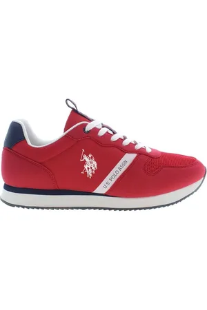 U.S. Polo Assn. Homme, Chaussures, Rouge, Taille: 44 EU Baskets Homme en Polyester Rouge