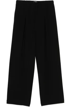 THEORY Femme, Pantalons, Noir, Taille: 36 FR Pantalon Noir à Taille Élastique à Cordon